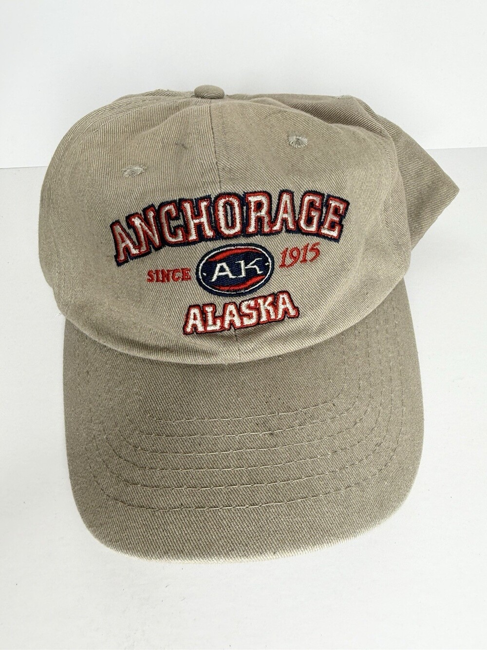Anchorage Alaska Hat Embroidered Strapback Vintage